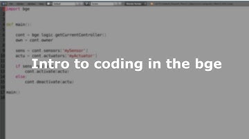 introduction to coding in the bge - BGE Tutorial