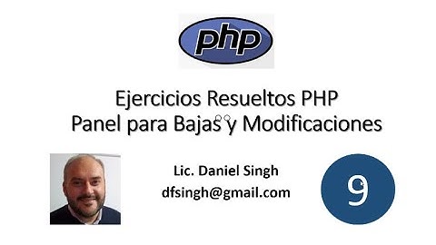 9 - Ejercicios Resueltos PHP - Panel para Bajas y Modificaciones