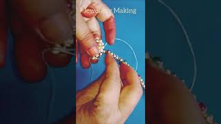 Jewellery making / How to make Pearl necklace #myhomecrafts #jewellery