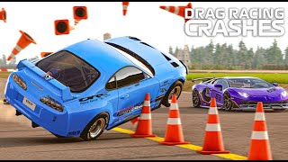 Drag Racing Crashes #3 | BeamNG Drive
