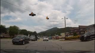 Driving through Clayton, Georgia