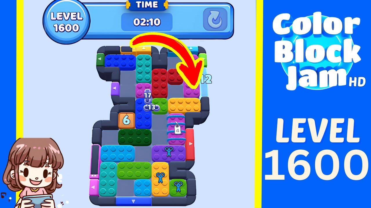 Color Block Jam Level 650 (1600) Solution Walkthrough
