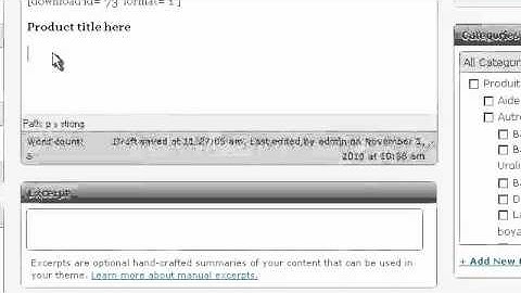 Wordpress Video Tutorial #1 - How to Add New Post/Product, Images, Downloads