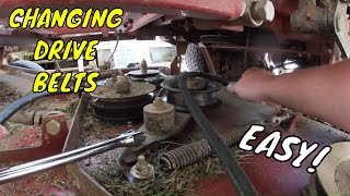 How to Change the deck Drive Belts on the Ferris ISX 2200 Zero Turn Lawn Mower