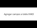 SAP ABAP C_TAW12_750 - Agregar campos a tabla EKKO - SAP NetWeaver 7.50