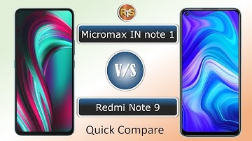 micromax in note 1 vs redmi note 9 | Quick compare