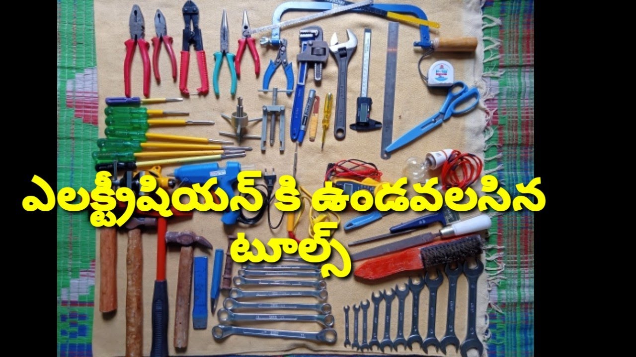 Electrical tools names.