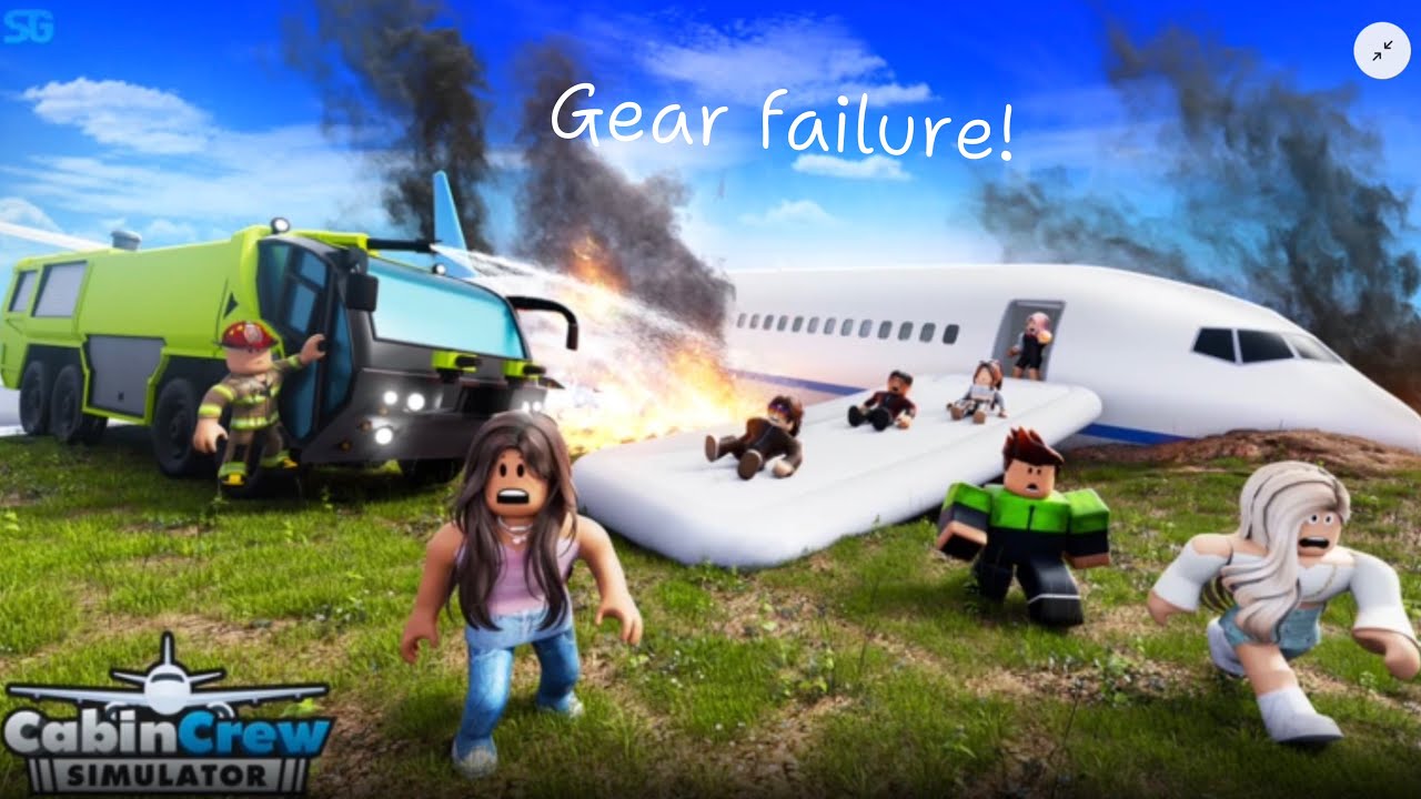 Broken window in cockpit in cabin crew sim[Erj-145]