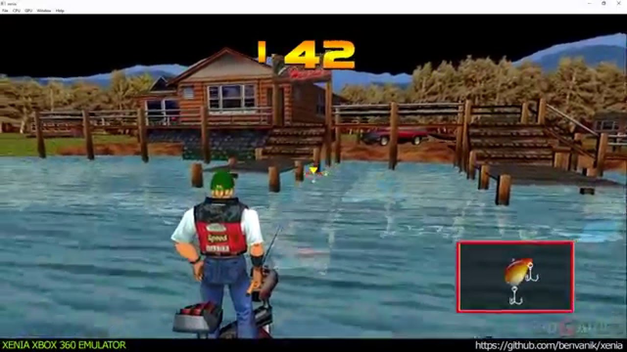 Xenia Xbox 360 Emulator - Sega Bass Fishing Ingame! 