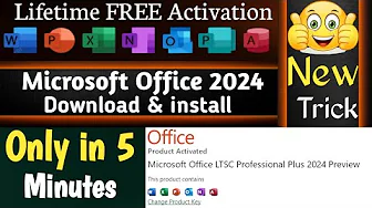 Download and install Office 2024 From Microsoft | Fully Genuine Version | In Hindi thumbnail