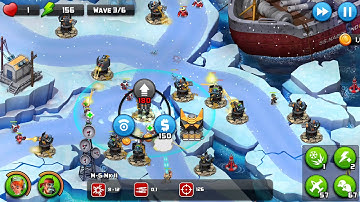 Alien Creeps TD Walkthrough Level 21 Icebreaker Plateau for 4 stars Veteran gameplay