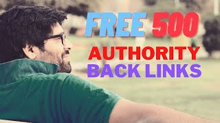 Free 500 High Authority Backlinks - SEO Booster Links