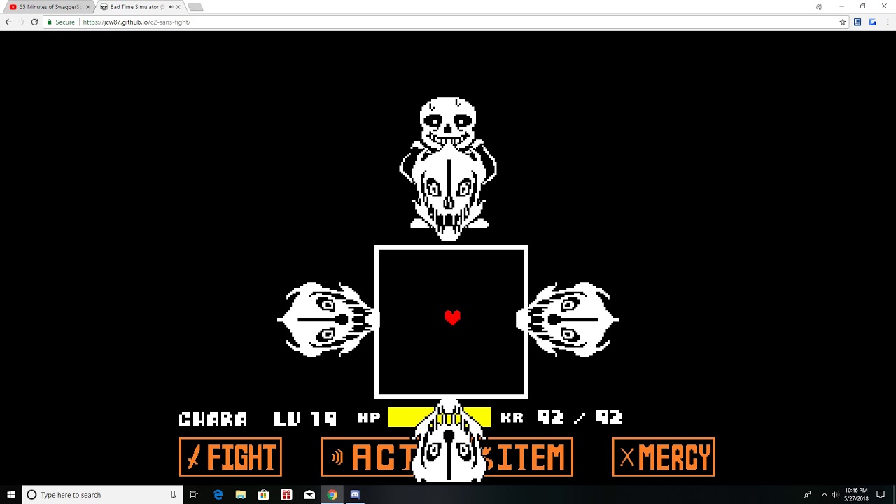 Bad Time Simulator Sans Fight 