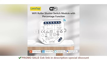 LoraTap Tuya Smart WiFi Curtain Switch Relay Module for Roller Shutter Window Blinds Google Home Ale