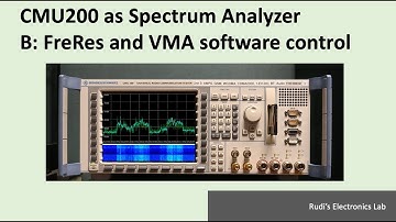 REL #26 CMU200 as SA (software: FreRes and VMA)