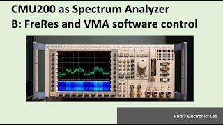 REL #26 CMU200 as SA (software: FreRes and VMA) screenshot 5