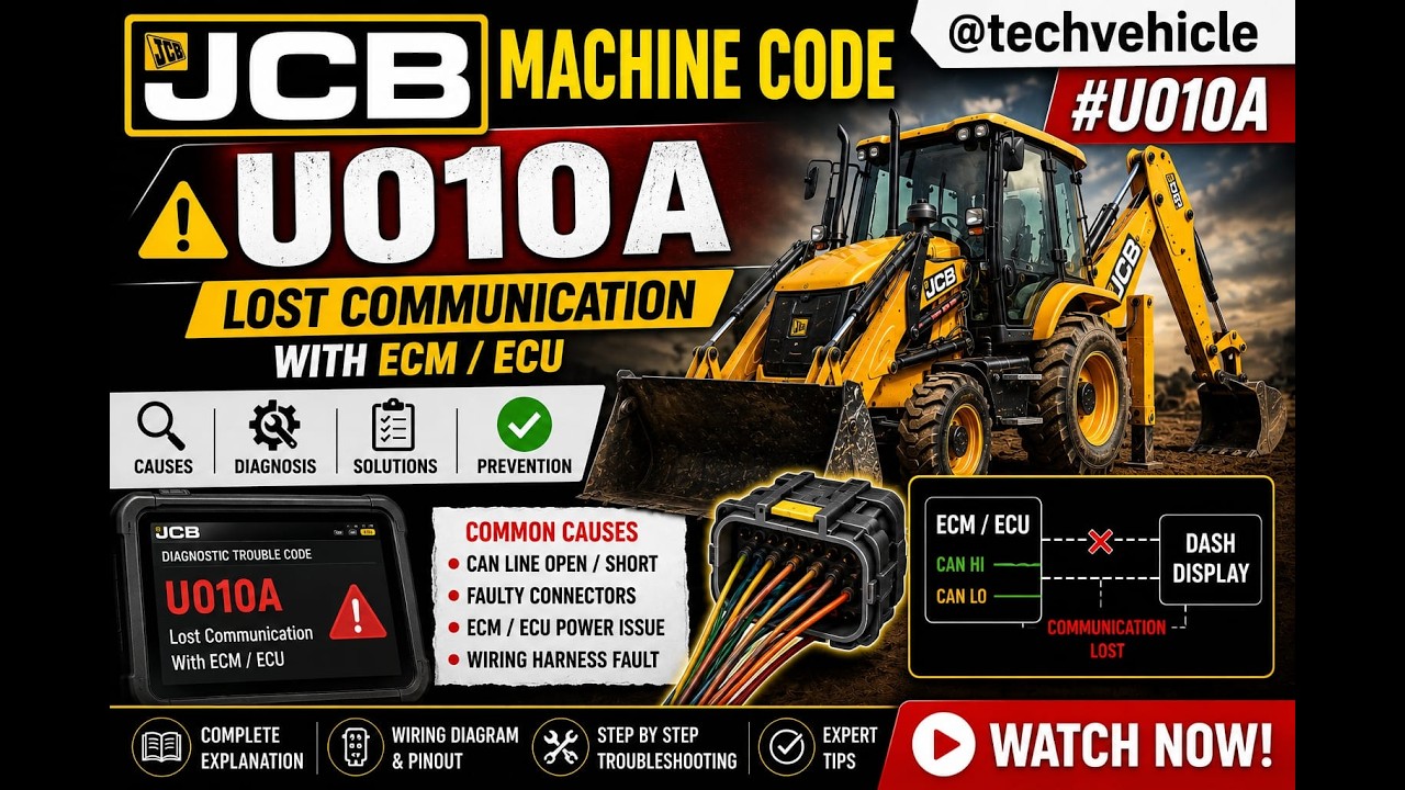 Jcb Color Code JCB Machine Code U010A @techvehicle | #U010A - YouTube