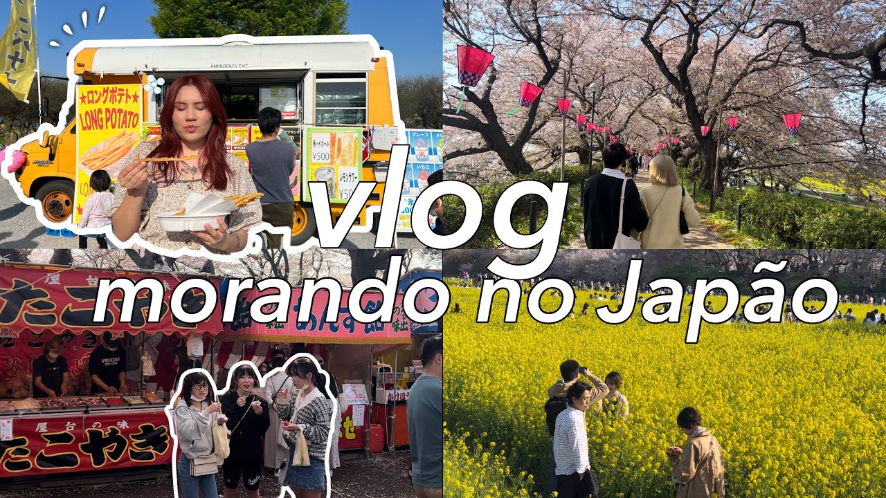 Vida no Japão | vlog: visitando o interior, festival de sakura, comida de rua, maquia e fala