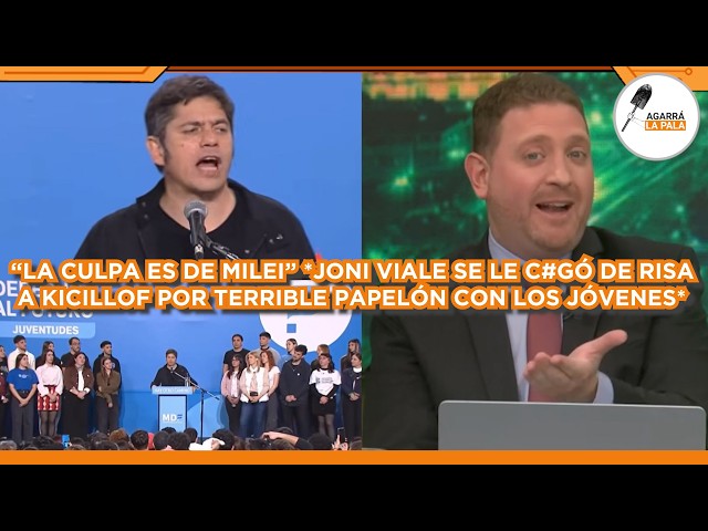 JONI VIALE SE LE C*GÓ DE RISA A KICILLOF POR TERRIBLE PAPELÓN CON JÓVENES: "EL DAÑO QUE HIZO"