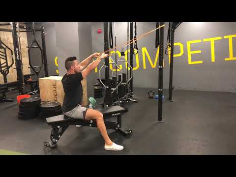 Resistance Band Seated High Attached Face Pull