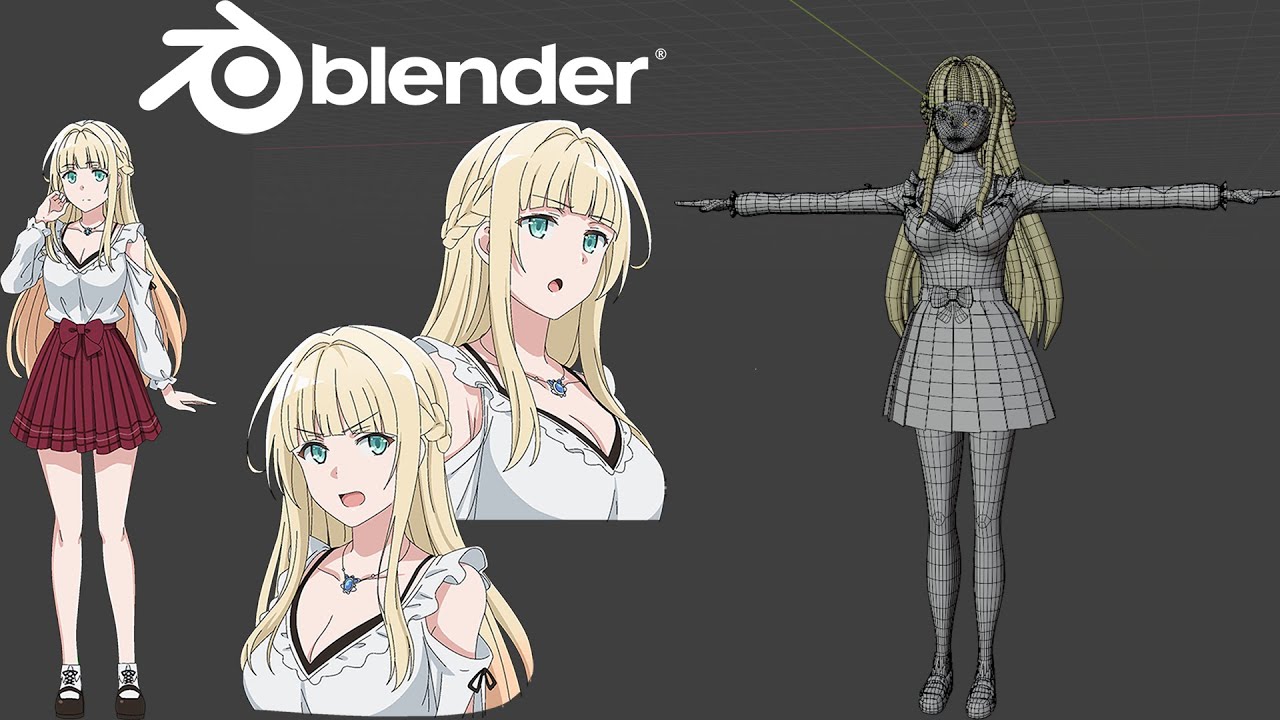 Blend Swap  Base Female Model with Anime Face