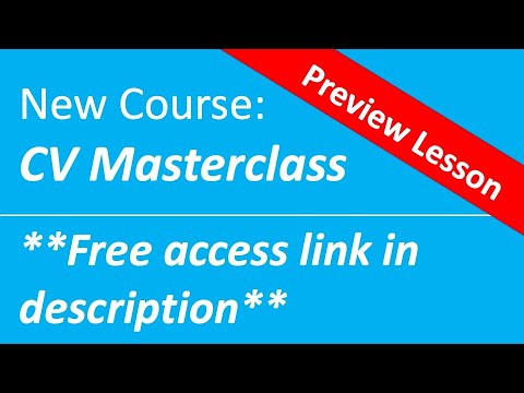 CV Question "Where Can I sent my CV?"***Preview - New CV Masterclass