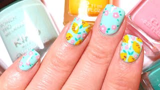 Fruit Nail Art: Lemons and Flowers