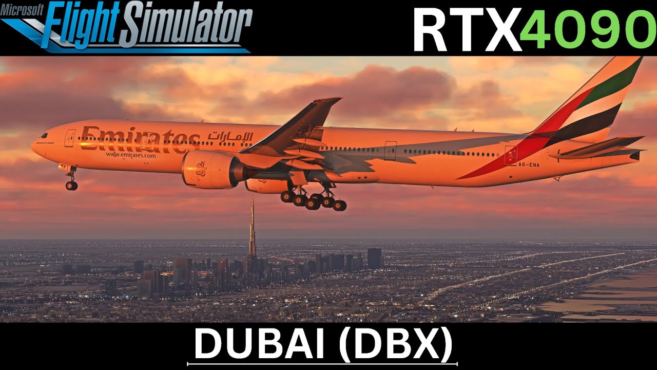 MSFS | PMDG 777-300ER - Dubai Intl Airport Approach In 4K Ultra