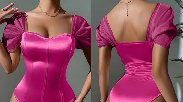 How to make a Draped Off Shoulder Sleeve