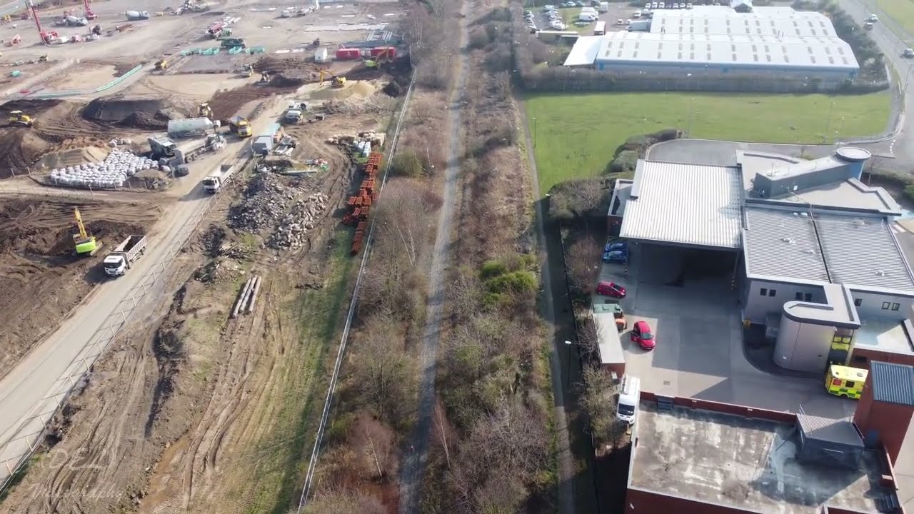 Leamside Line (Usworth-Barmston), Washington. DJi Mini 2 - [1080 HD]