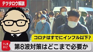 新型コロナＢＡ.5はインフル以下？第８波対策は適切か【テツタロウ解説】（2022年11月18日）