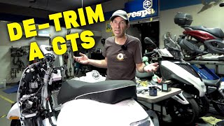 How to Completely De-trim & Remove Body Work from a 2023- Vespa GTS 300 HPE2