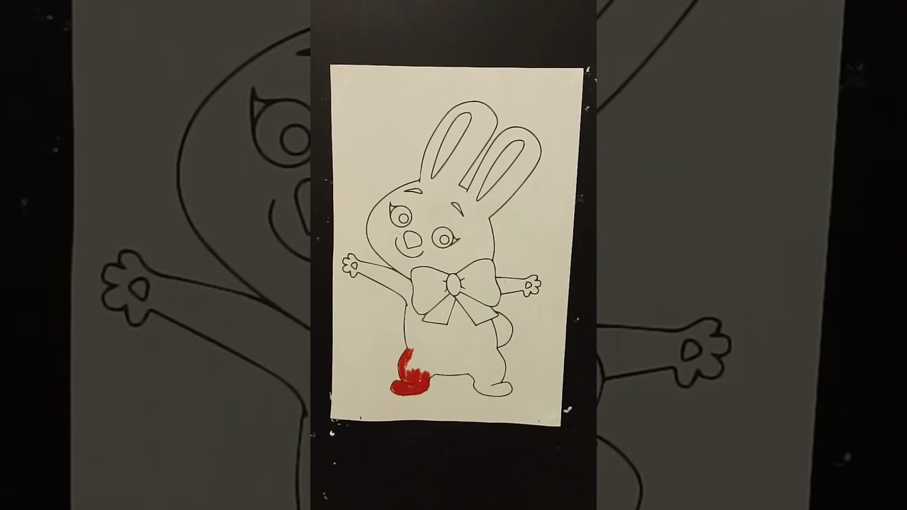 Bunny Rabbit Pastel Colouring