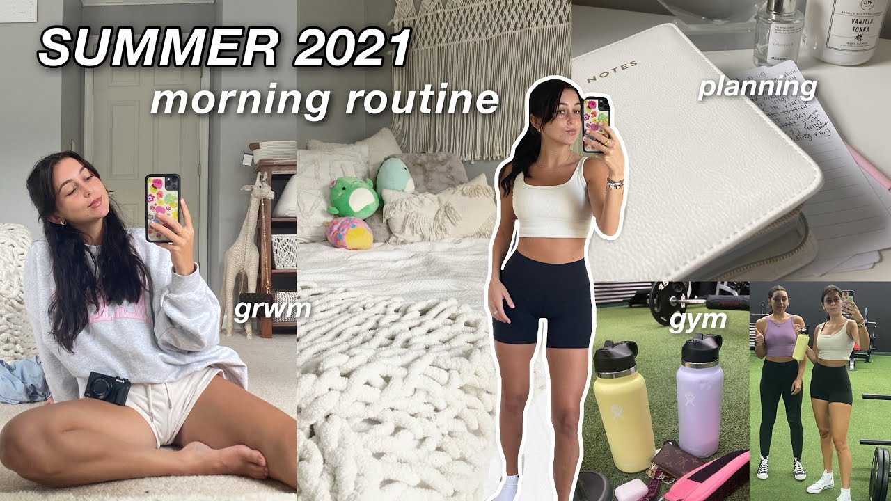 productive morning routine *summer 2021* (gym, breakfast, etc) - YouTube