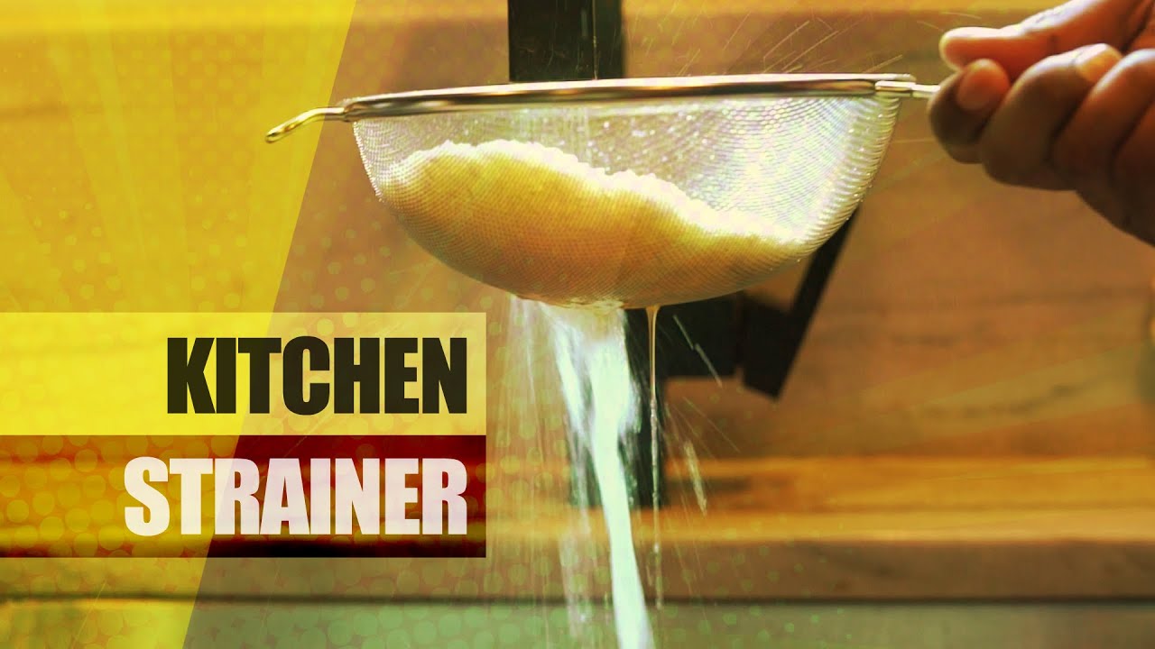 See how it works: Winco Strainer with Single Fine Mesh
