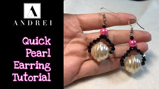 Handmade Pearl Earrings | DIY Beaded Earrings (Methian)