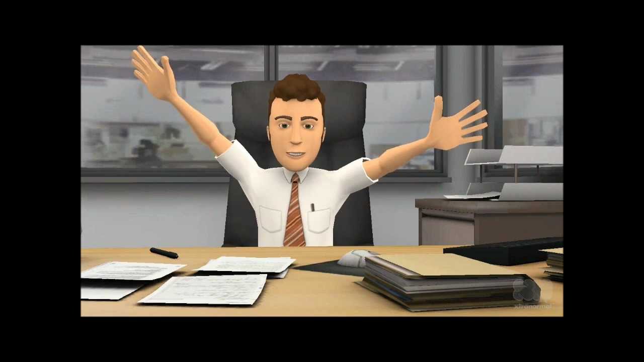 L-Tron Corporation Office Cartoon Characters