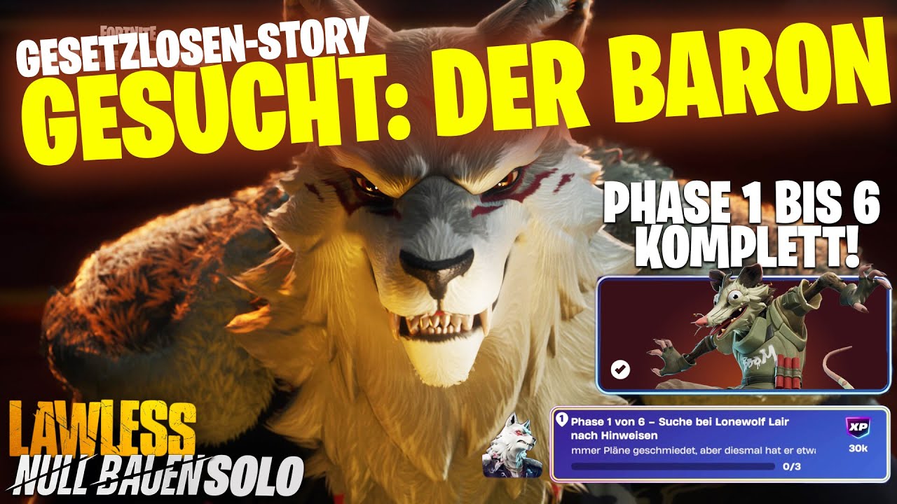 Fortnite | Story | Gesucht: Der Baron | Suche bei Lonewolf Lair nach Hinweisen! | Gameplay