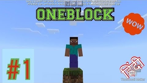 Minecraft:one block time lapse