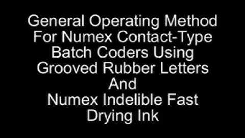 Numex Groove Batch Coder