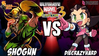 UMVC3 Parsec FT5 Causals - SHOGUN (Iron Fist/Nemesis/Wesker) VS DieCrazyHard