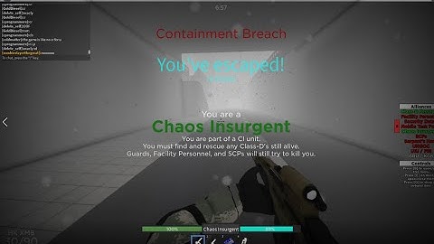 Class-D escape! Roblox SCP rBreach