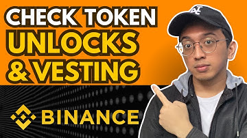 HOW TO CHECK TOKEN UNLOCKS & VESTING ON BINANCE