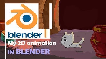 2d animation in Blender, cat