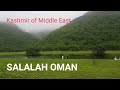 Kashmir of middle east  salalah oman  khareef season salalah  camels moving on roads 