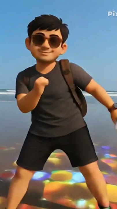 dance animasi 3d sufle #dance #animation #3d #sufle #pantai #birubiru #goyang #joget #lincah #asyik