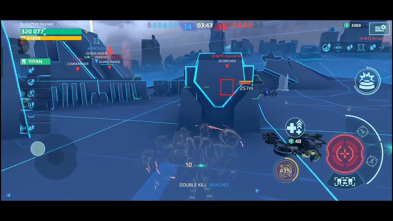 WR ROBOTS Gameplay Titans fall into Kaji's booby trap mines 