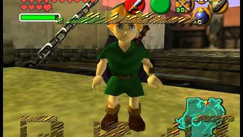 MM3D sword and shield in Ocarina of TIme Debug