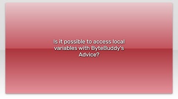 Is it possible to access local variables with ByteBuddy