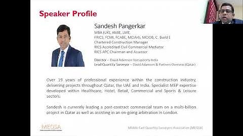 MEQSA Webinar 1 - Introduction to the RICS APC Process